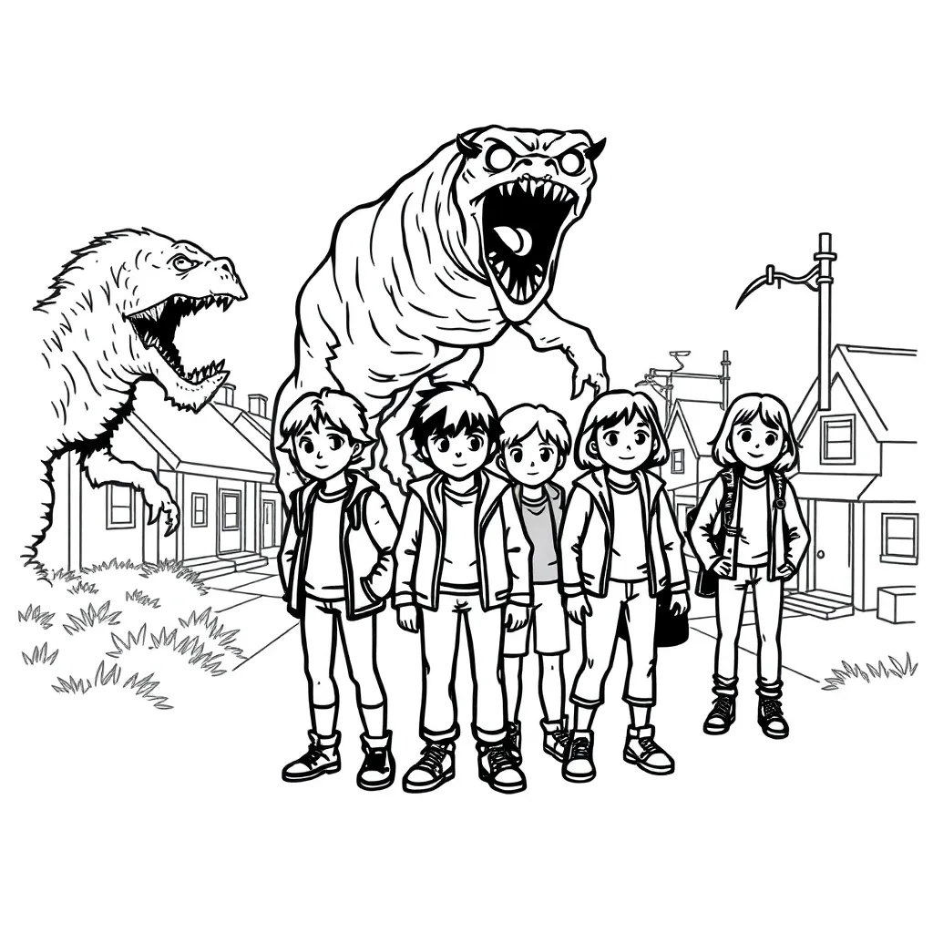 Stranger Things coloring page