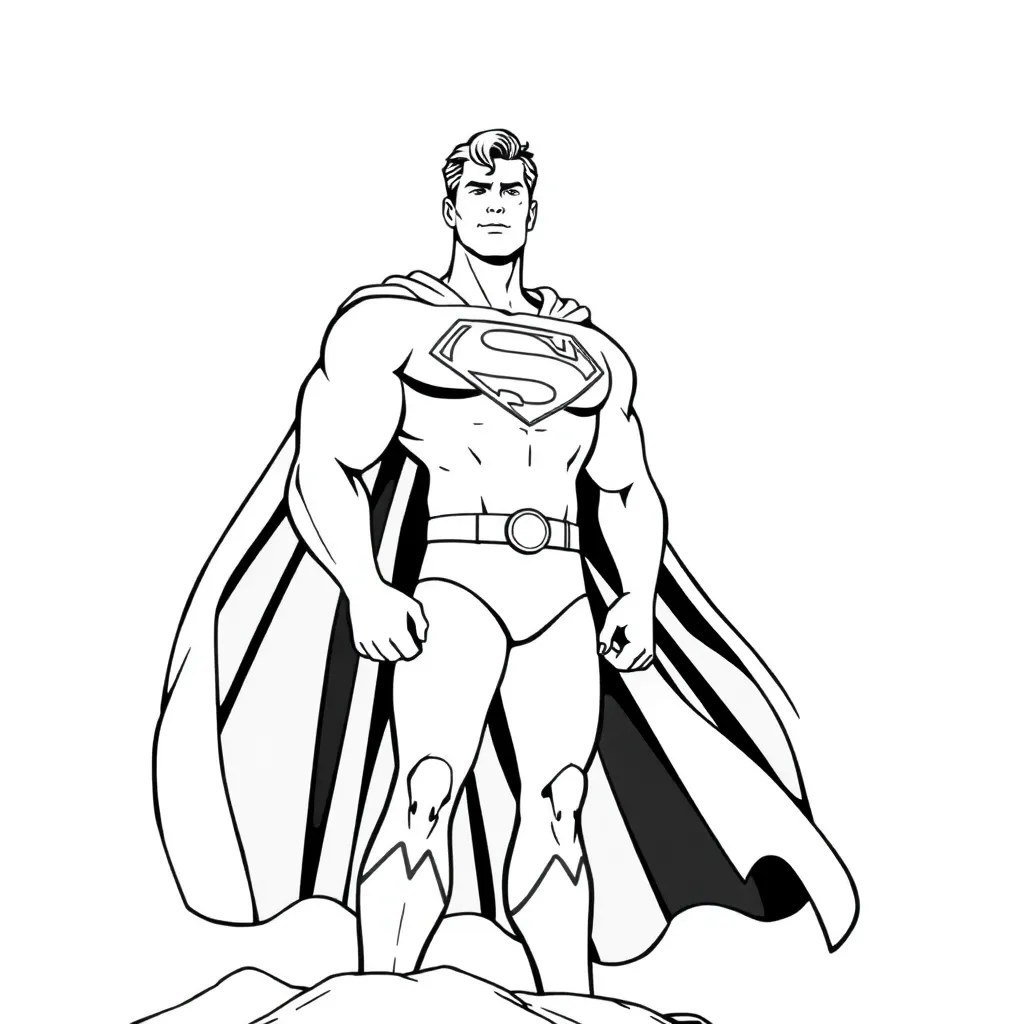 Superman coloring page
