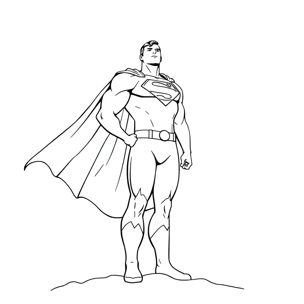 Superman coloring page