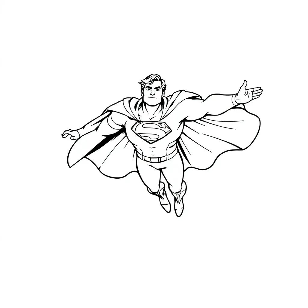 Superman coloring page