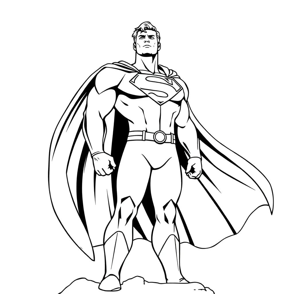 Superman coloring page
