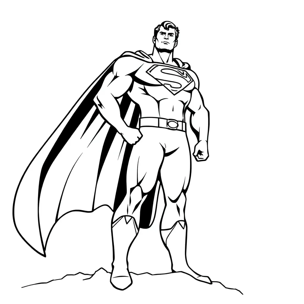 Superman coloring page