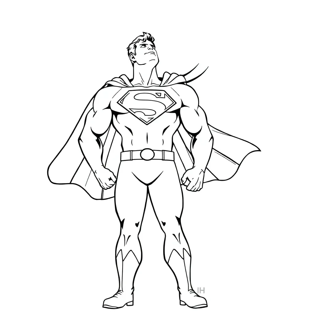 Superman coloring page