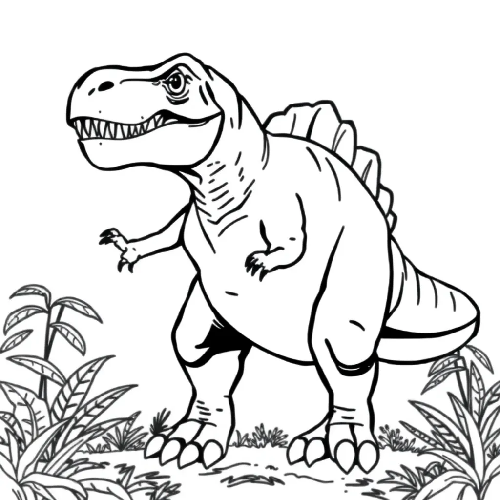 T-Rex coloring page
