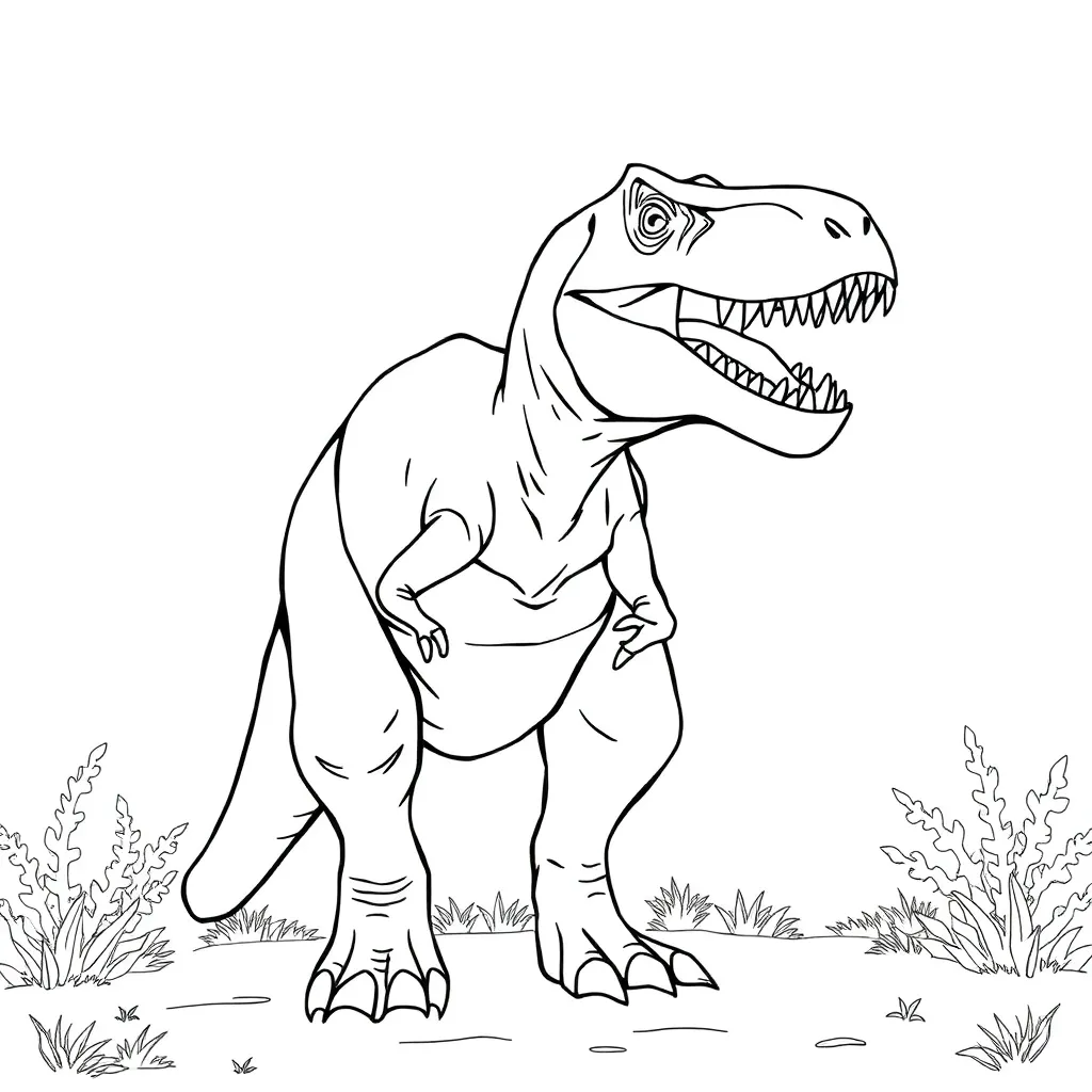 T-Rex coloring page