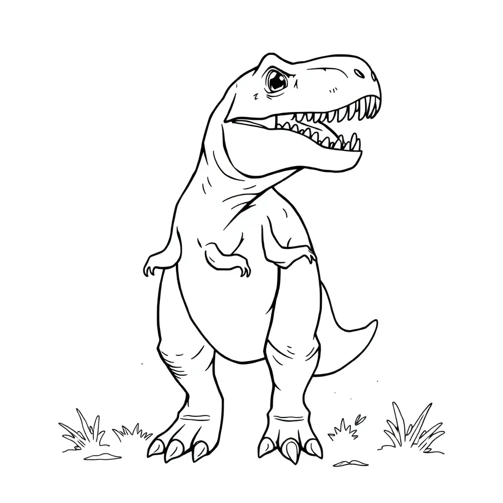 T-Rex coloring page