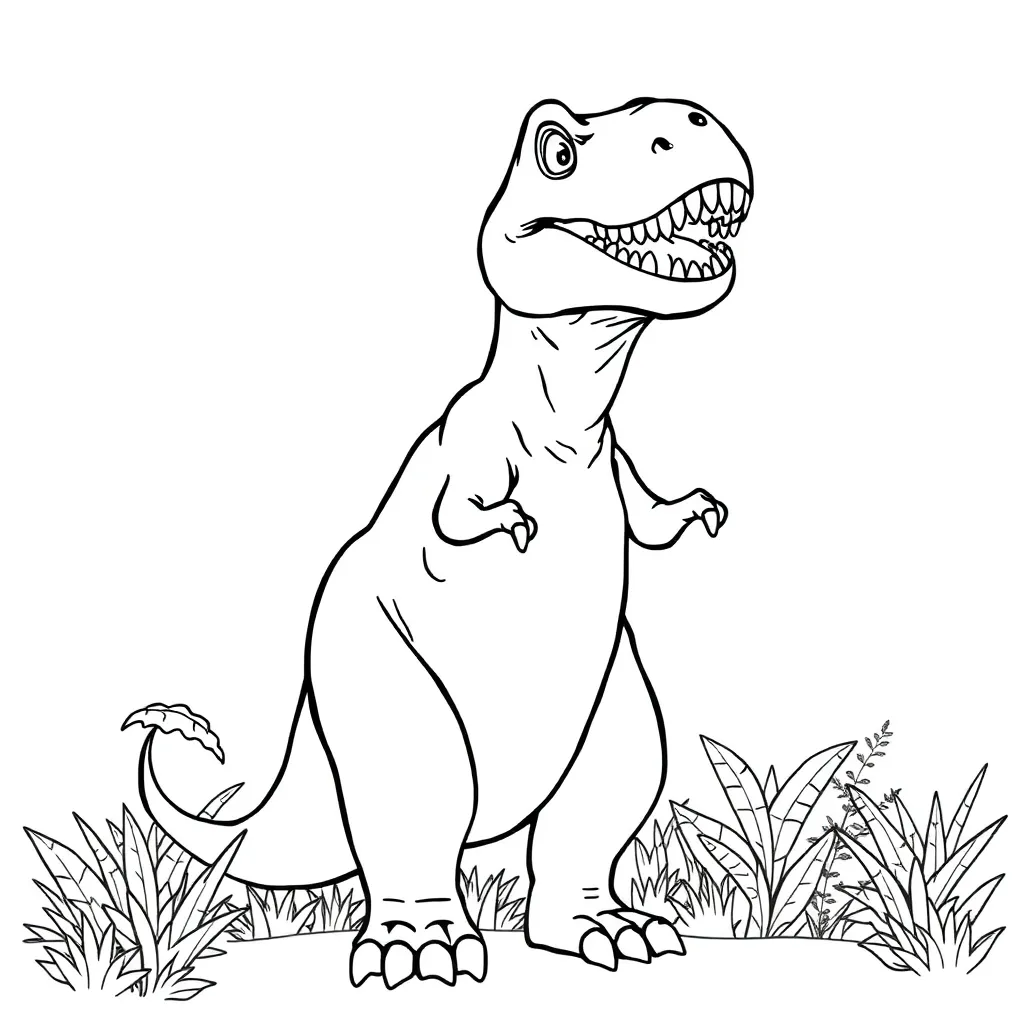 T-Rex coloring page