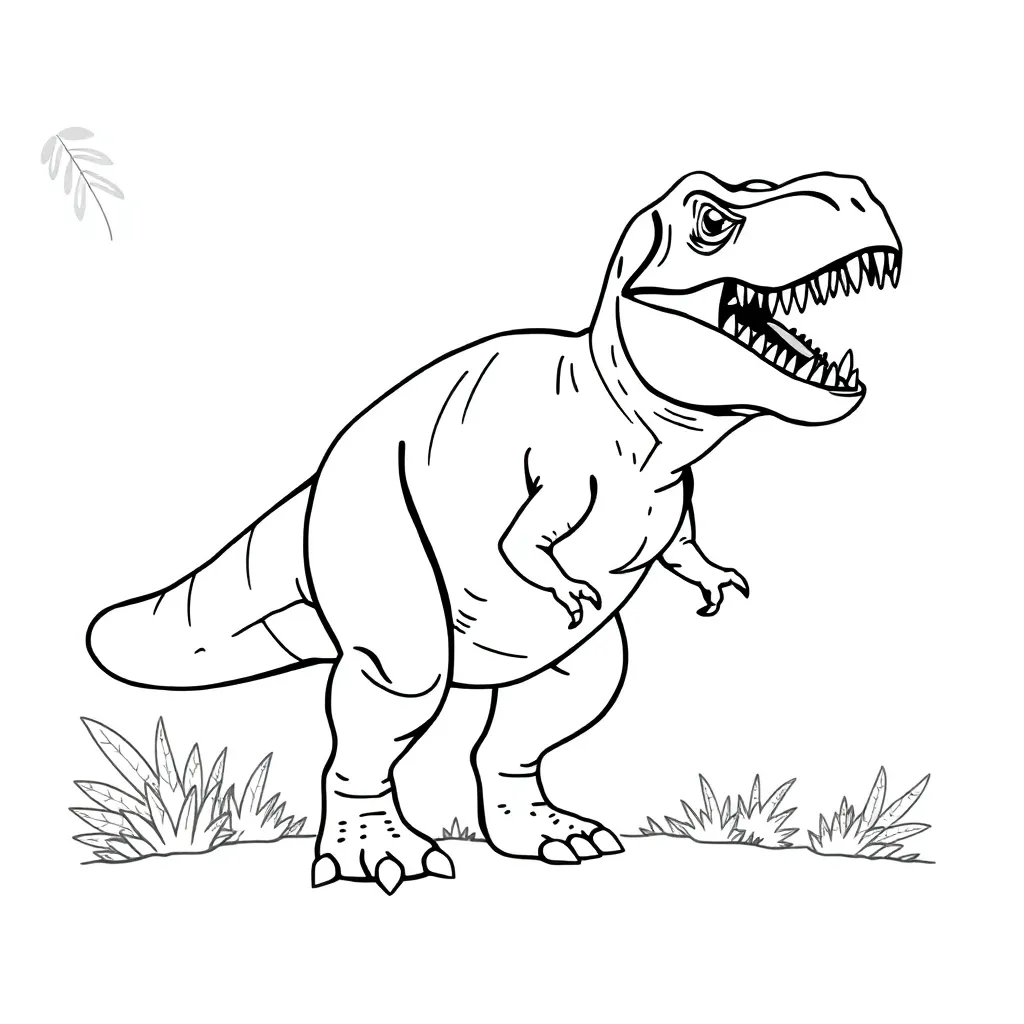 T-Rex coloring page