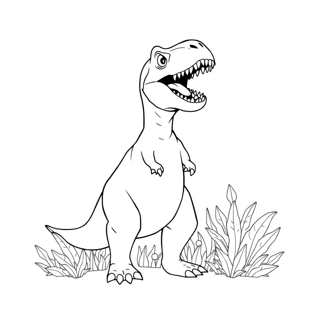 T-Rex coloring page