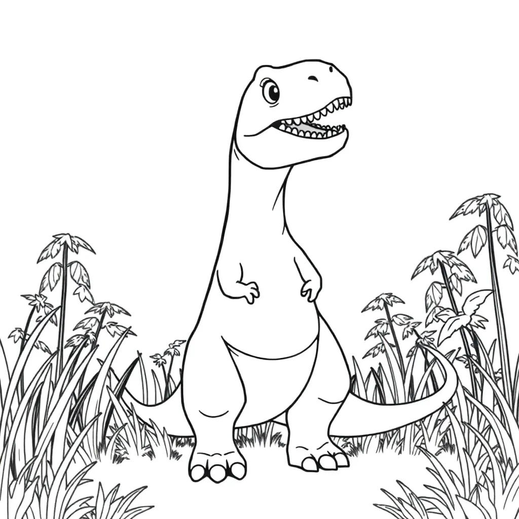 T-Rex coloring page