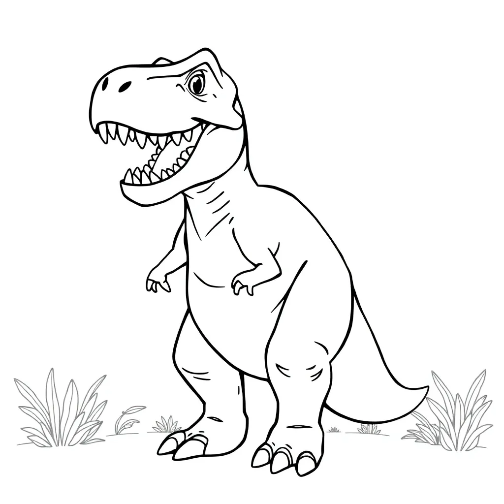 T-Rex coloring page