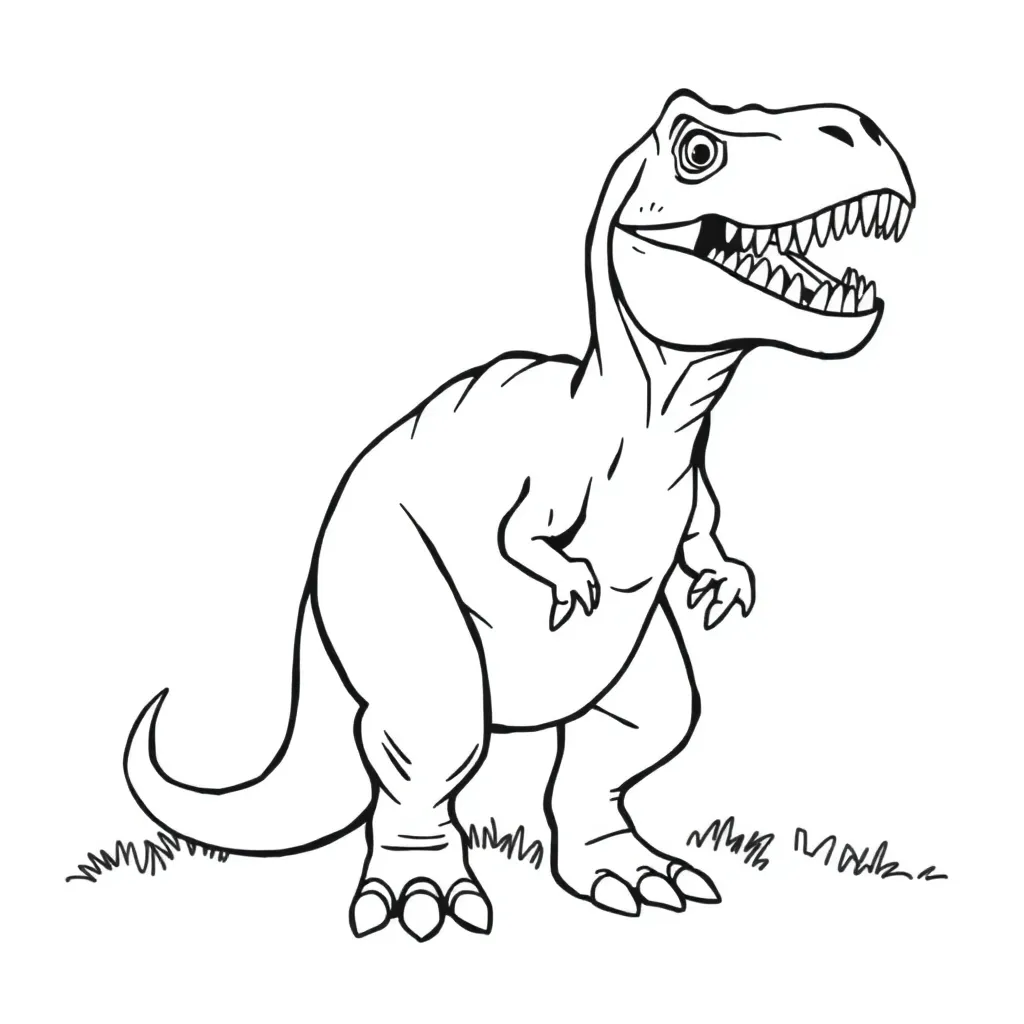 T-Rex coloring page