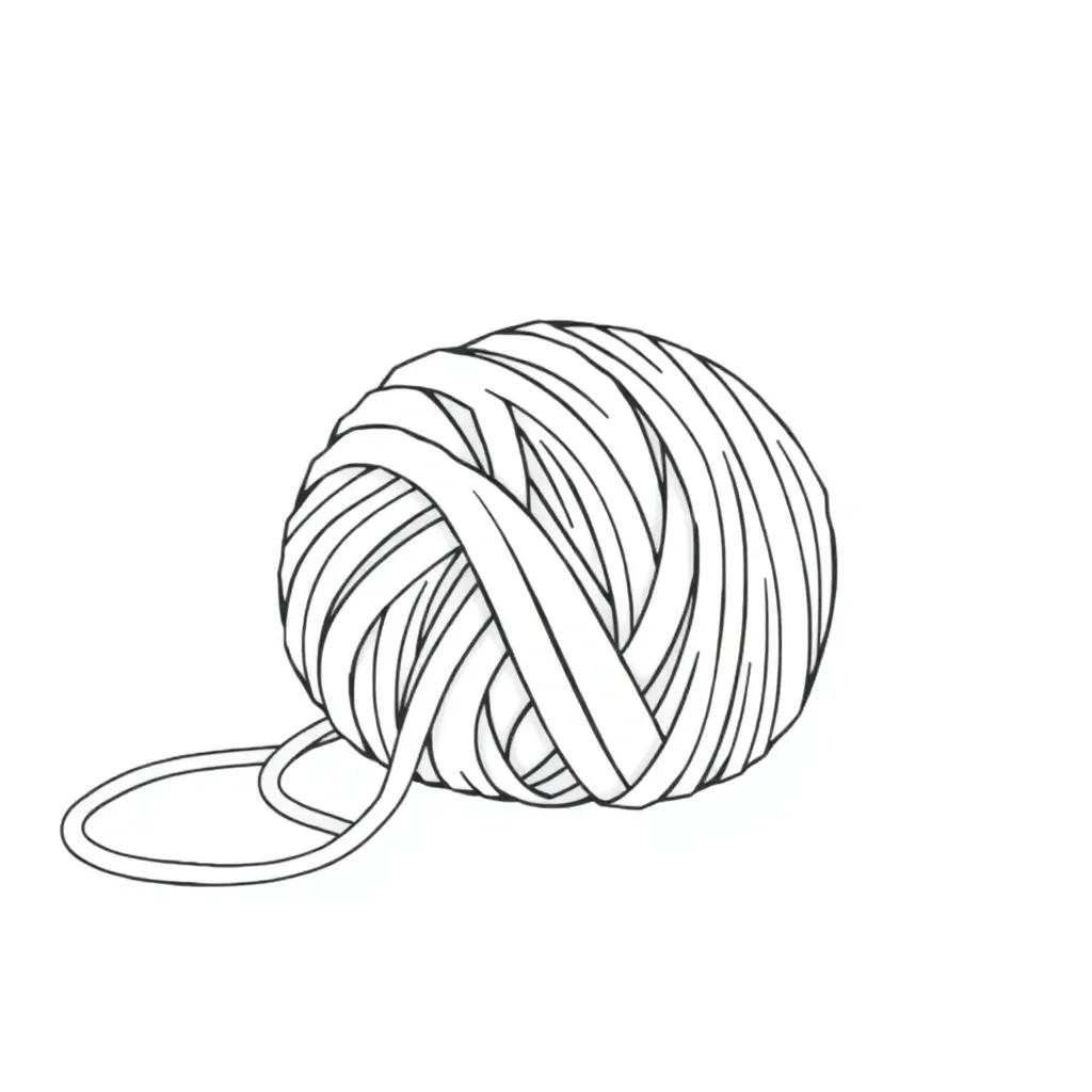 Tangled coloring page