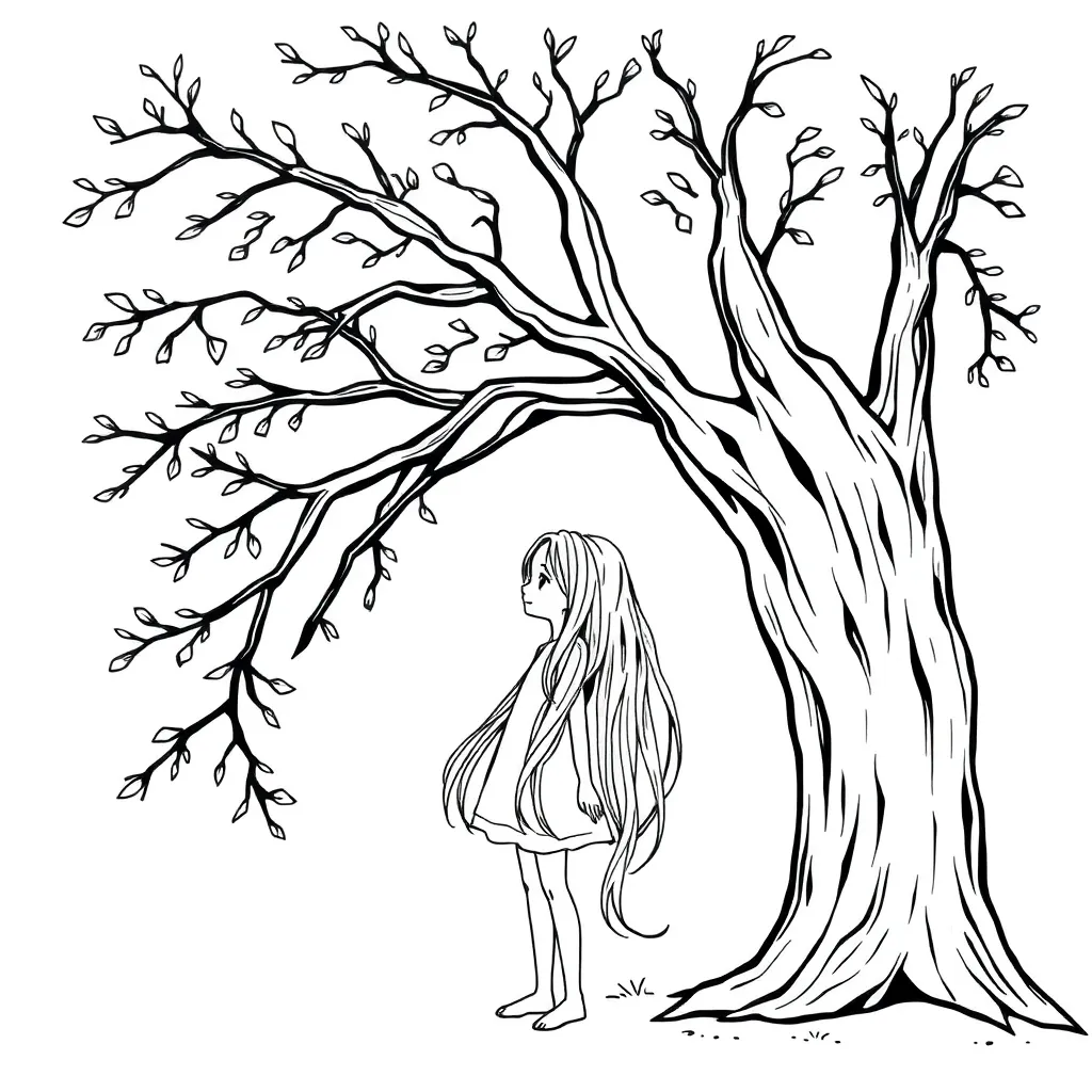 Tangled coloring page