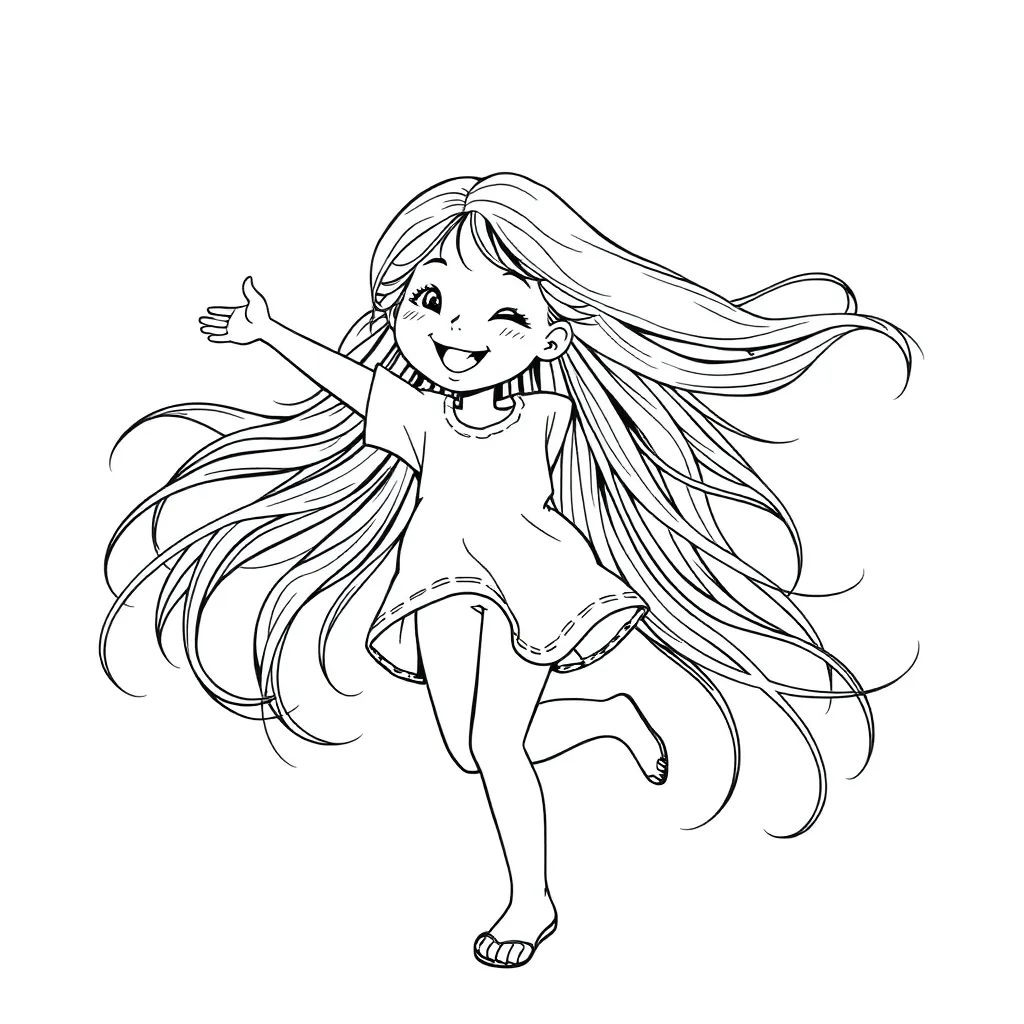 Tangled coloring page