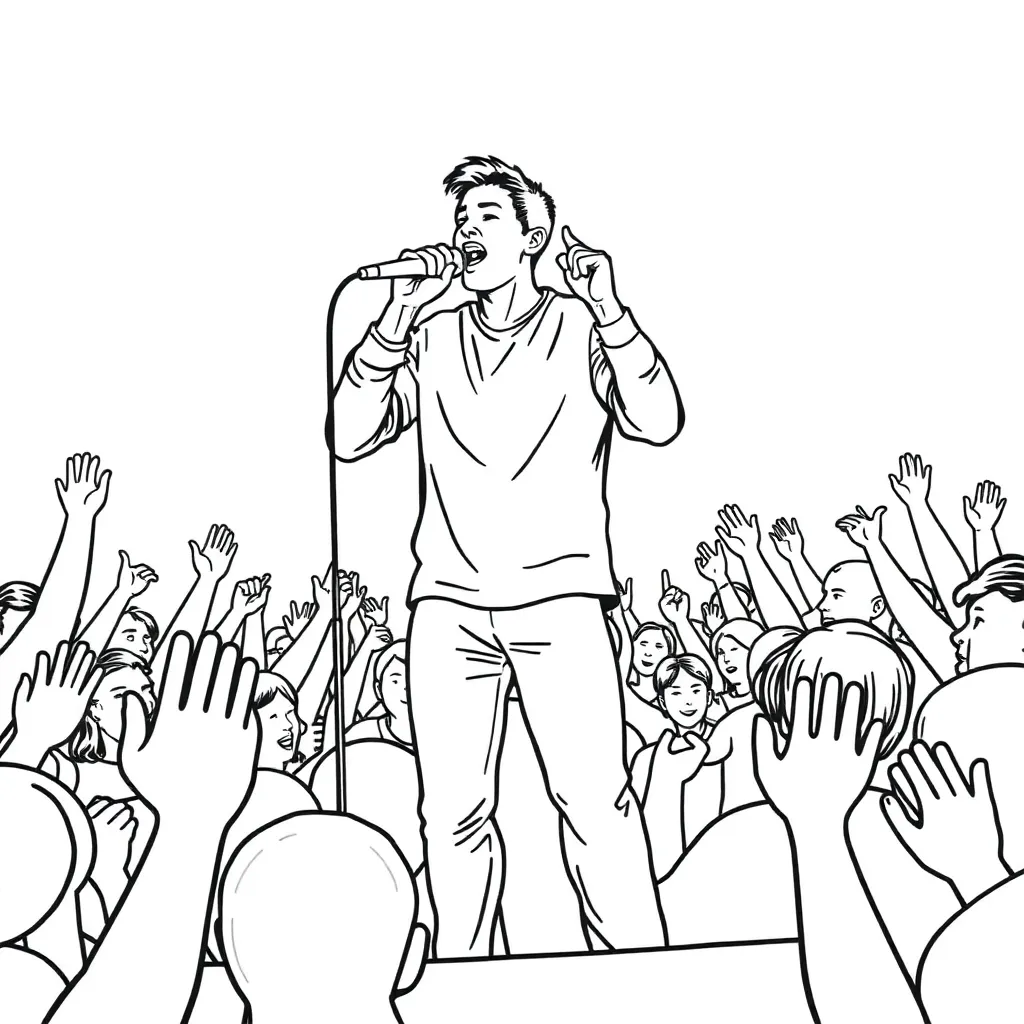 Taylor Swift coloring page