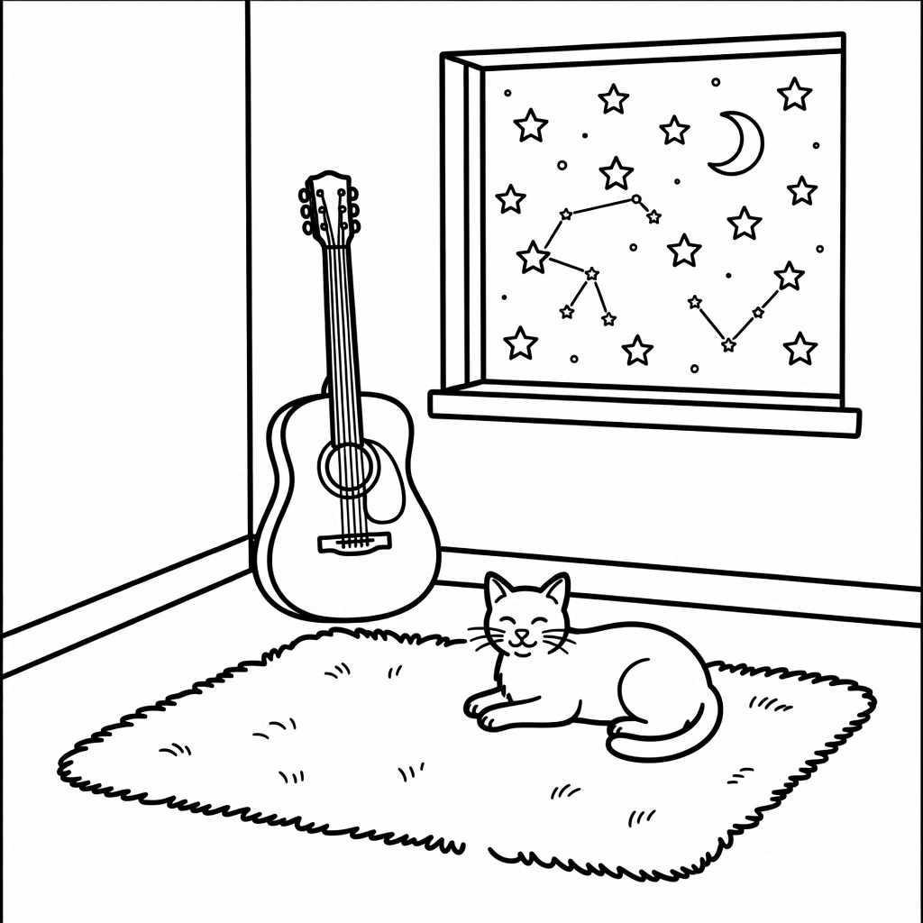 Taylor Swift coloring page