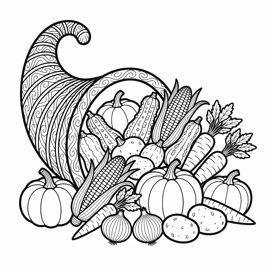 Thanksgiving coloring page