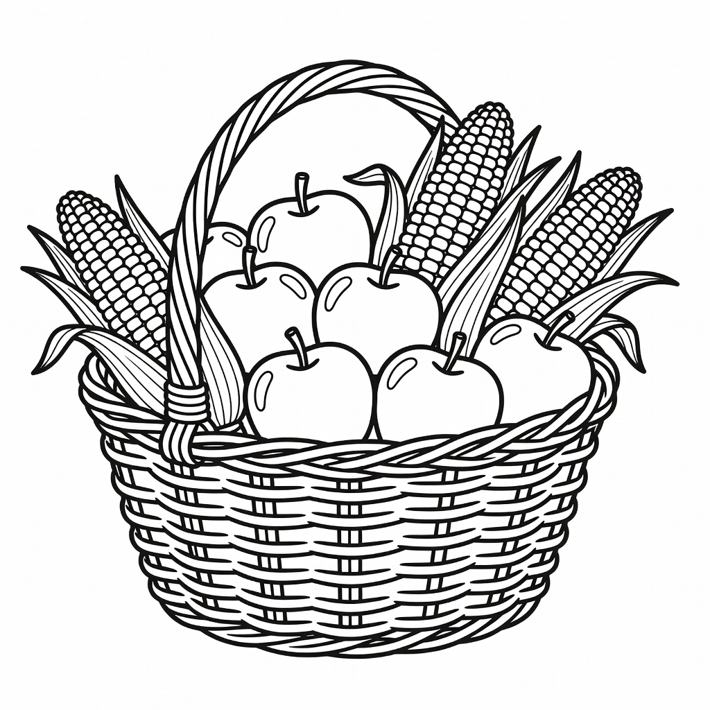 Thanksgiving coloring page