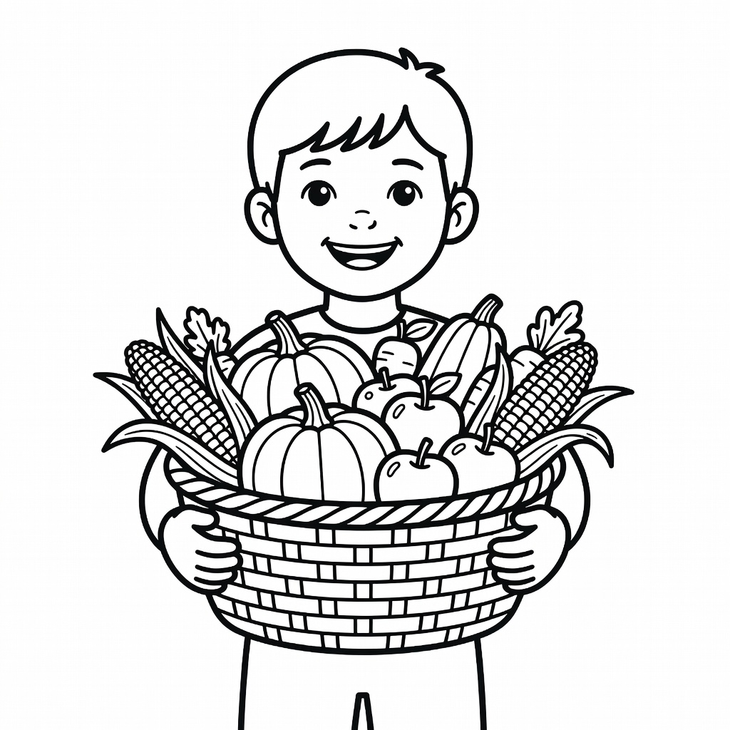 Thanksgiving coloring page