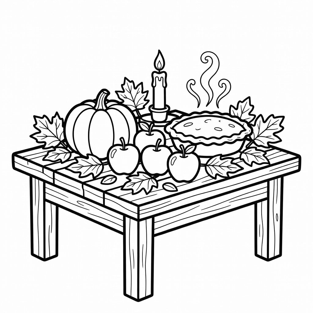 Thanksgiving coloring page