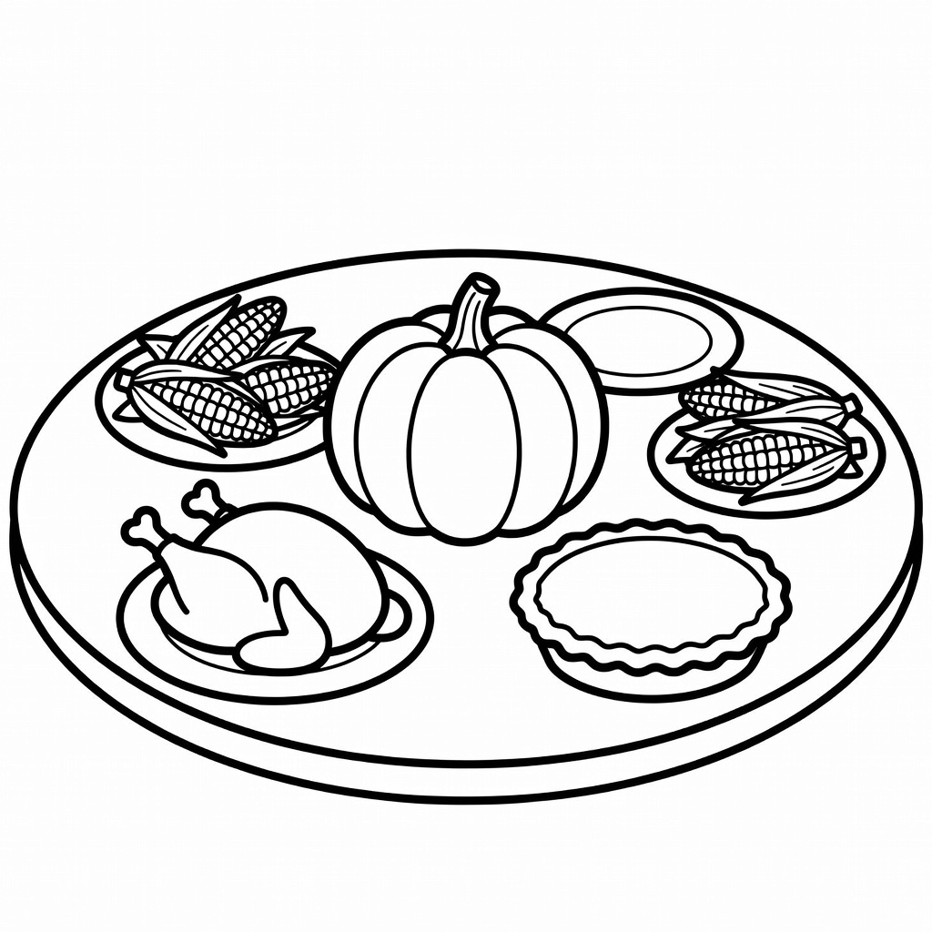 Thanksgiving coloring page