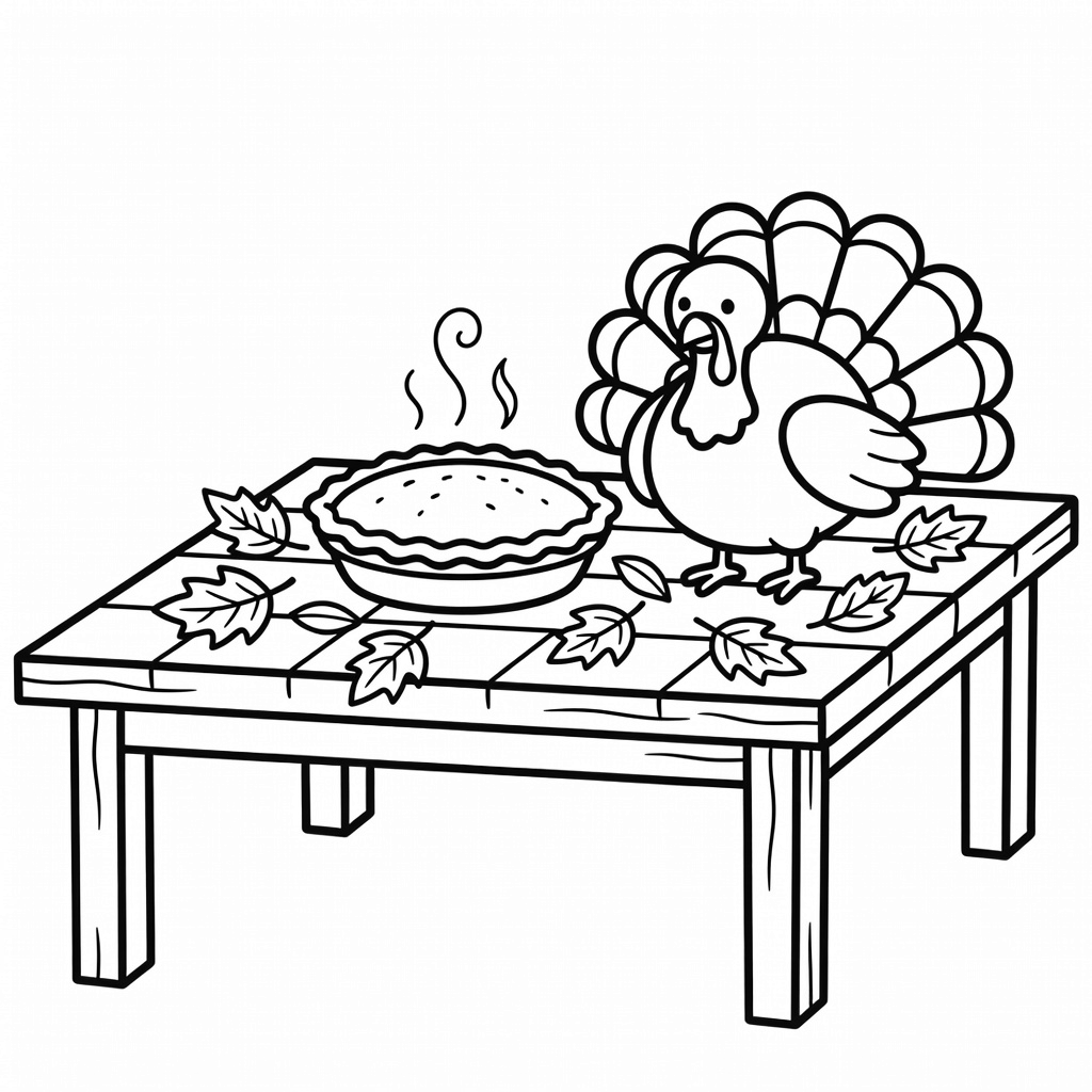 Thanksgiving coloring page