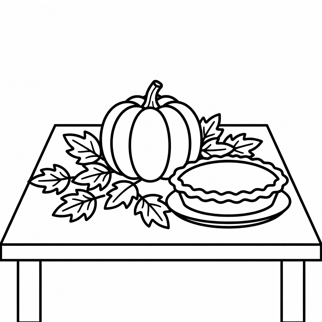 Thanksgiving coloring page