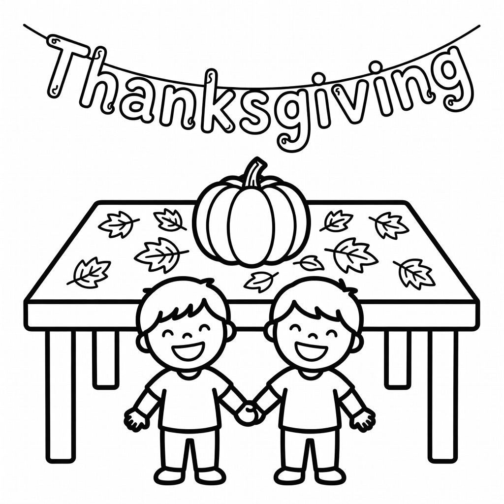 Thanksgiving coloring page