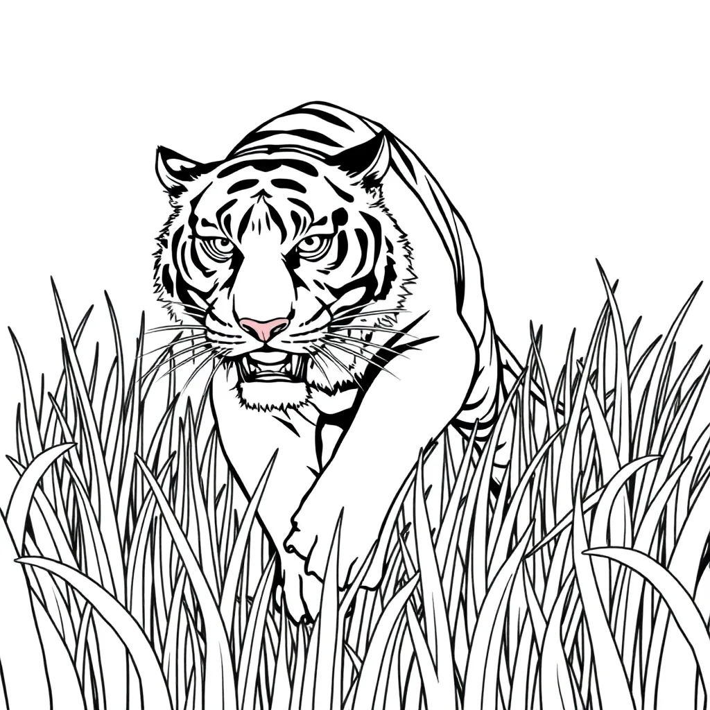 Tiger coloring page