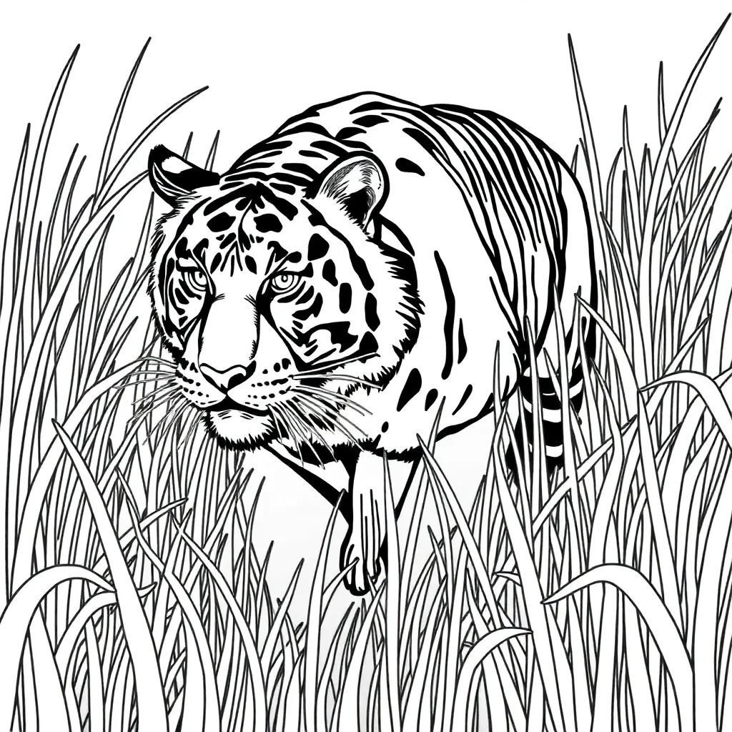Tiger coloring page
