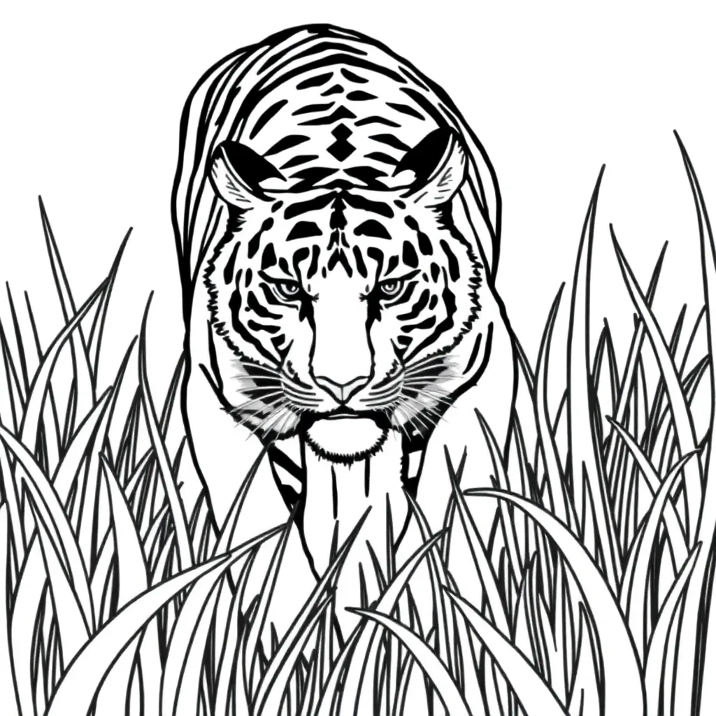 Tiger coloring page