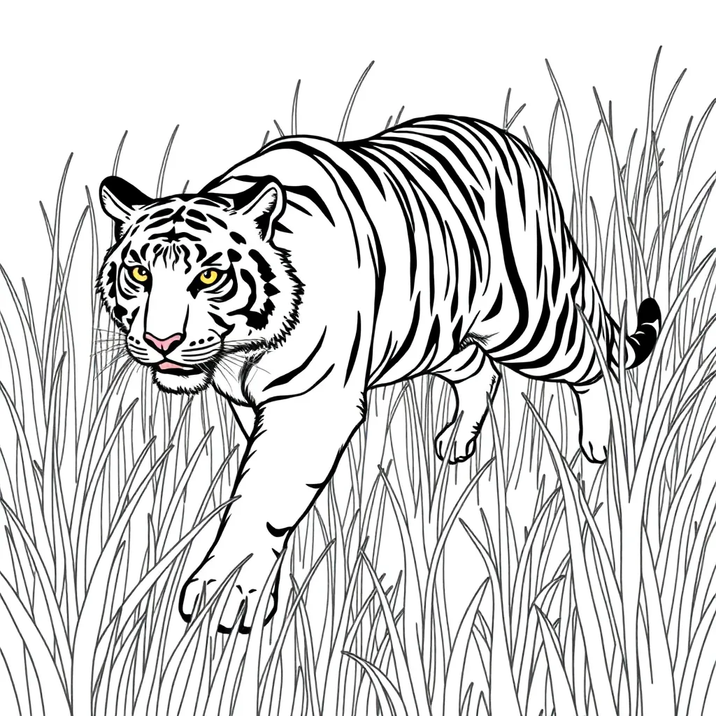 Tiger coloring page
