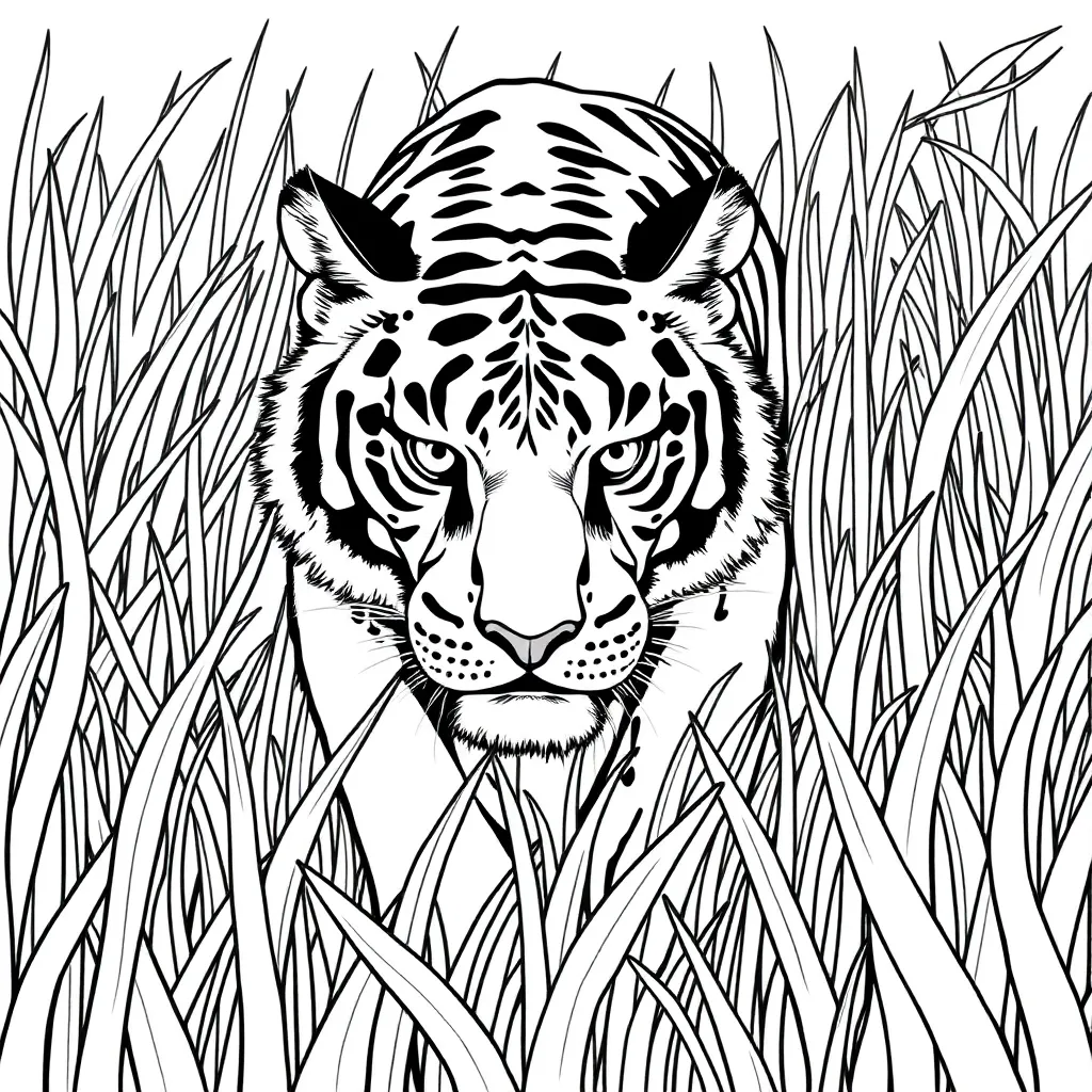 Tiger coloring page