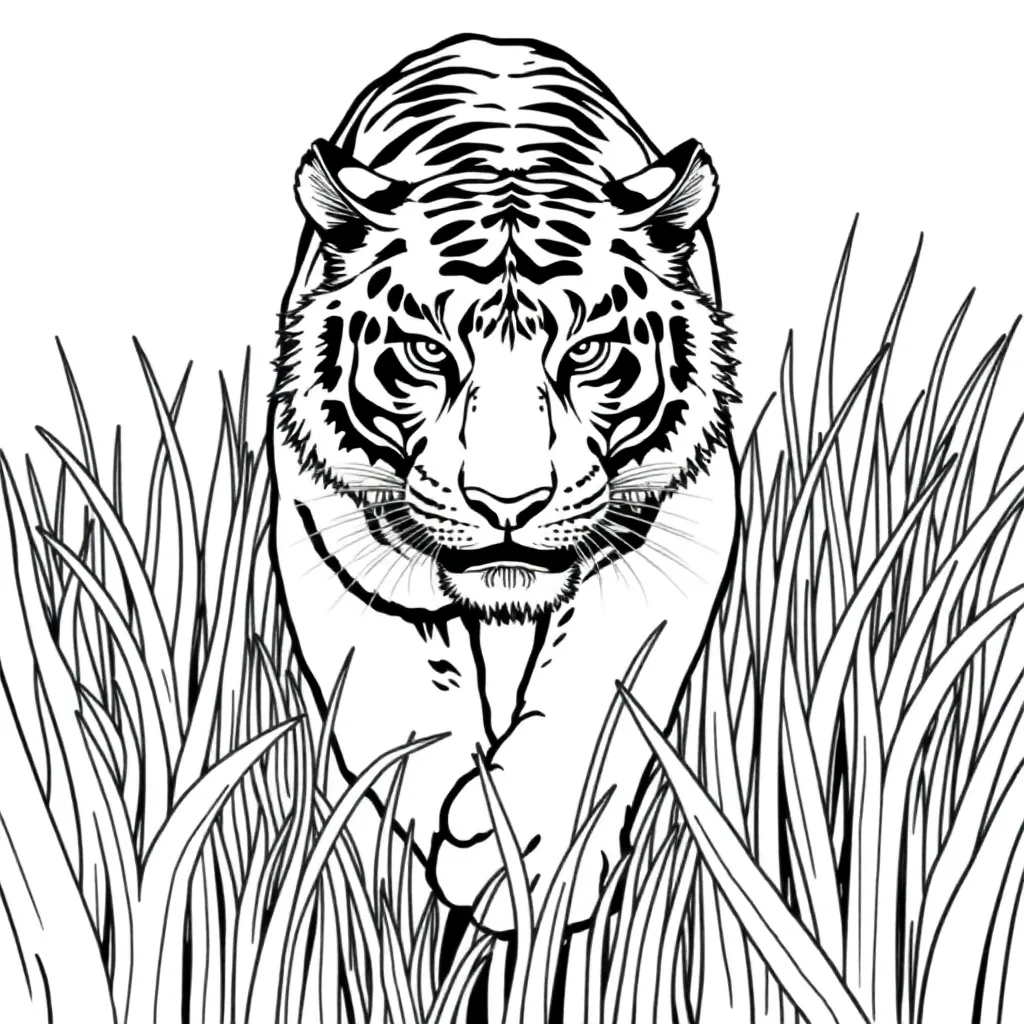 Tiger coloring page