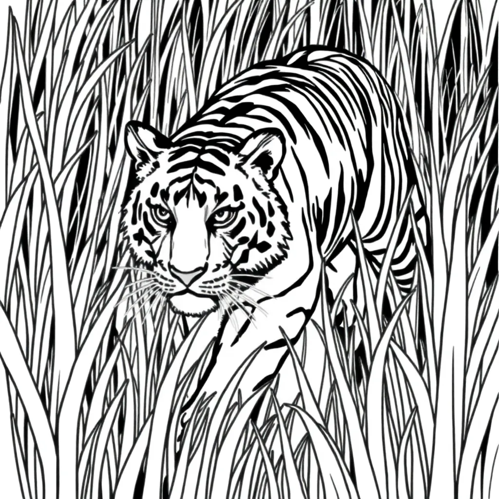 Tiger coloring page