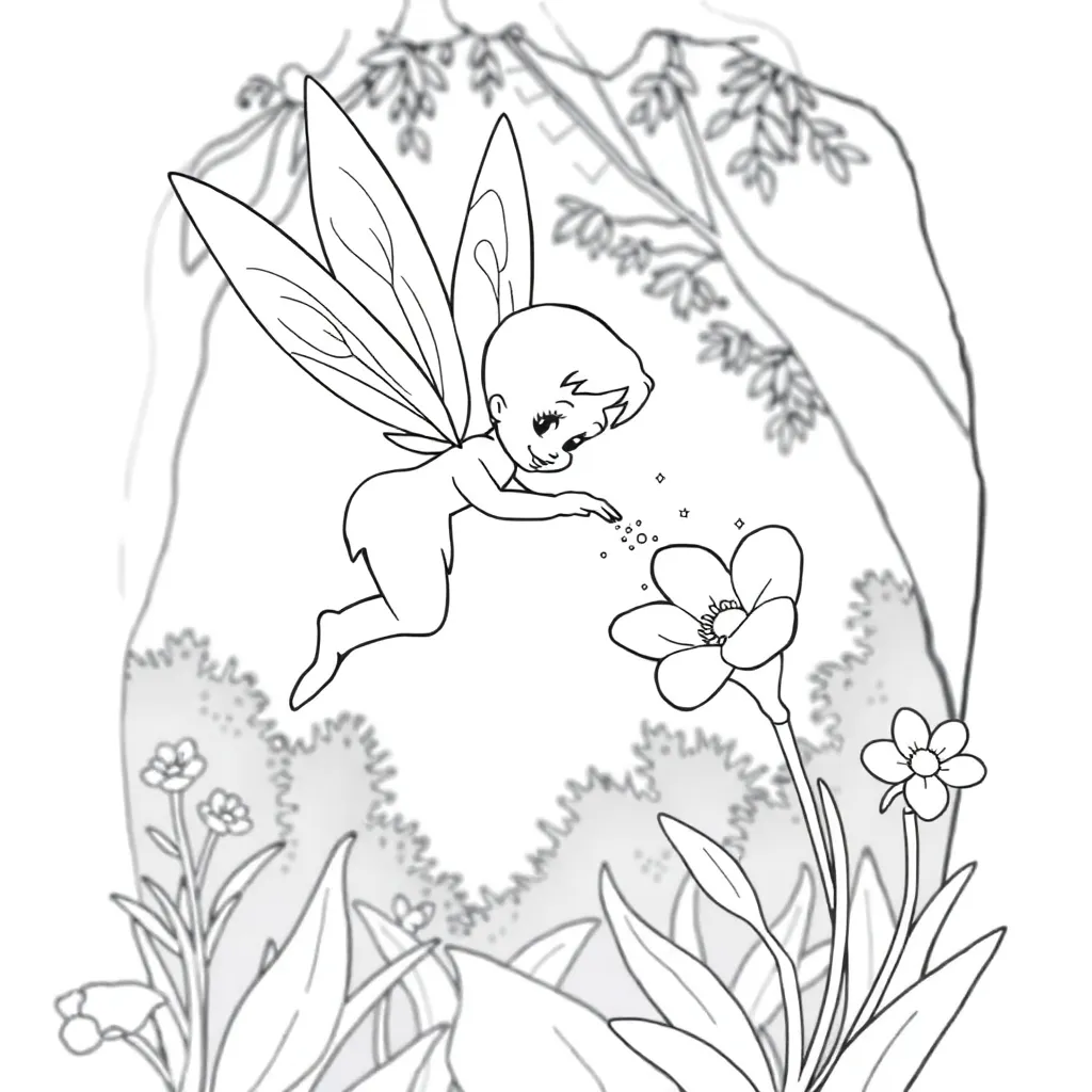 Tinker Bell coloring page