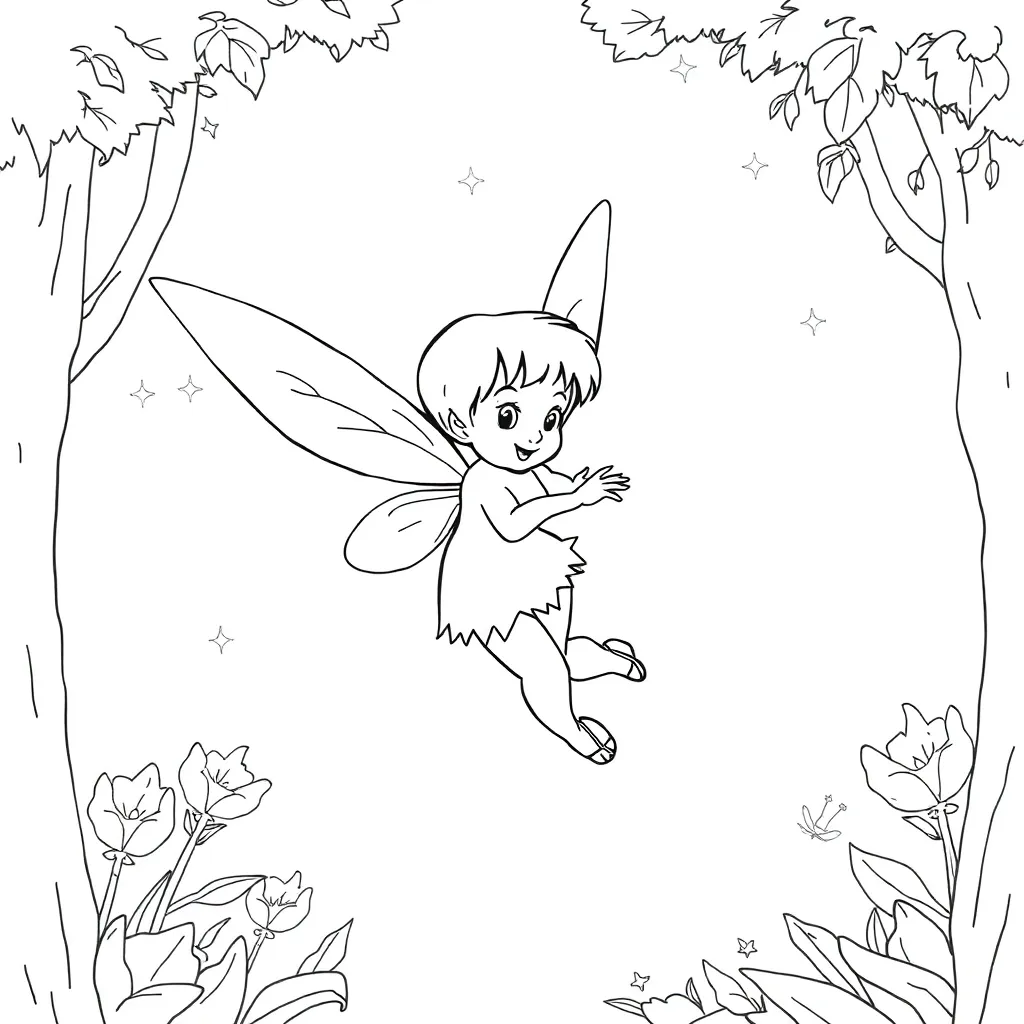 Tinker Bell coloring page