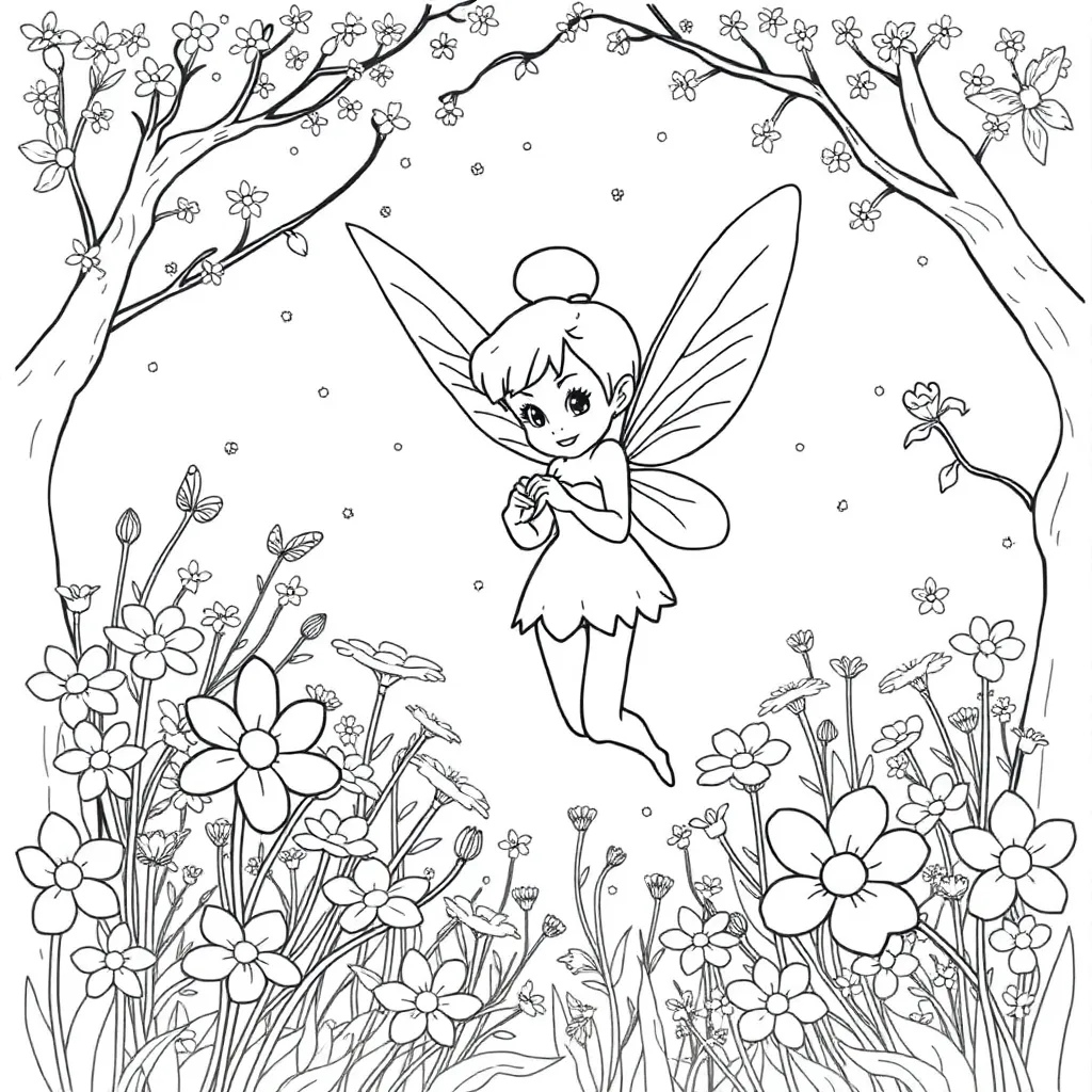 Tinker Bell coloring page