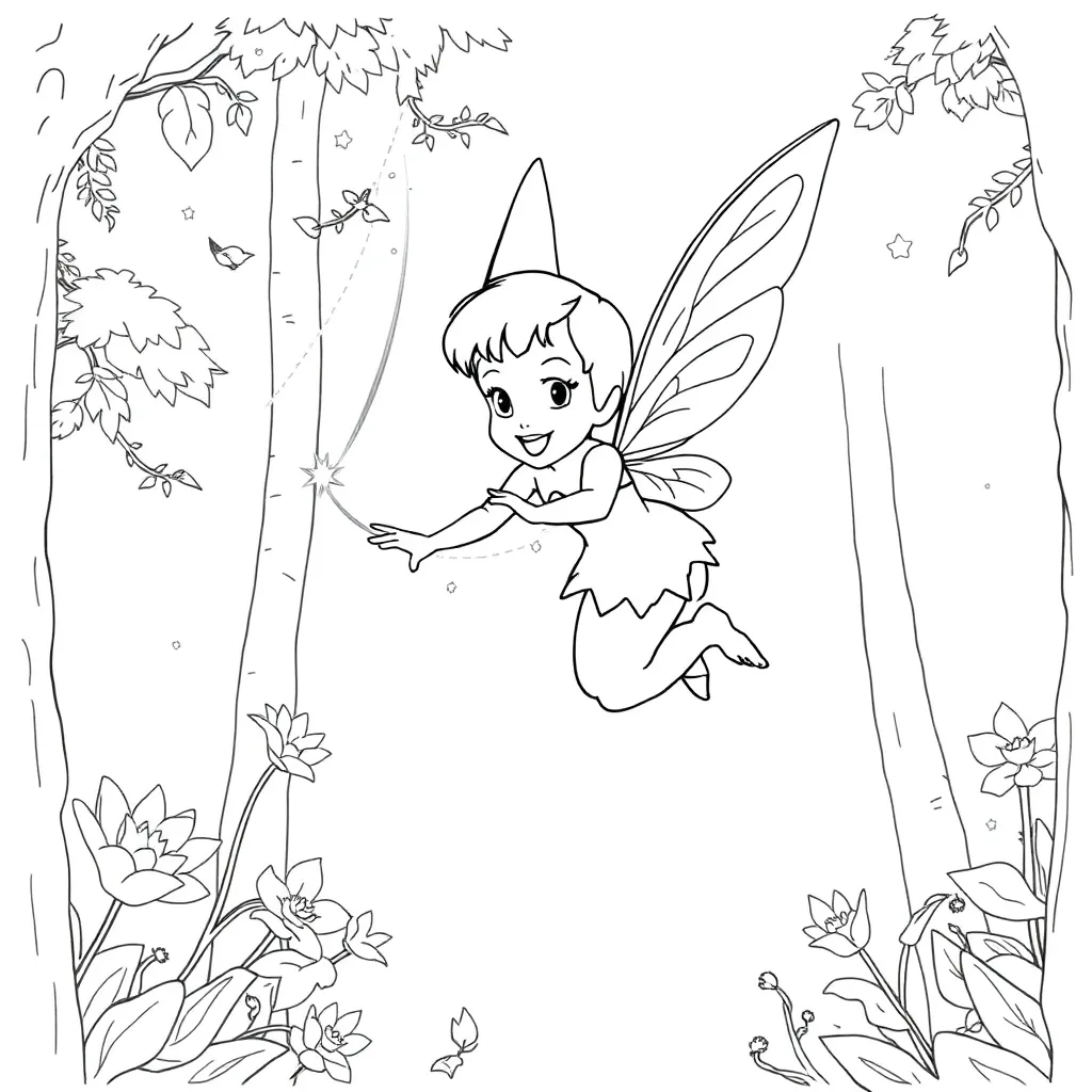 Tinker Bell coloring page