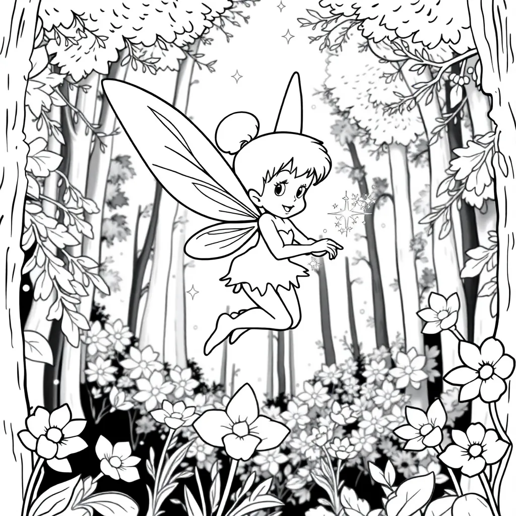 Tinker Bell coloring page