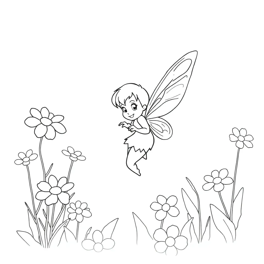 Tinker Bell coloring page