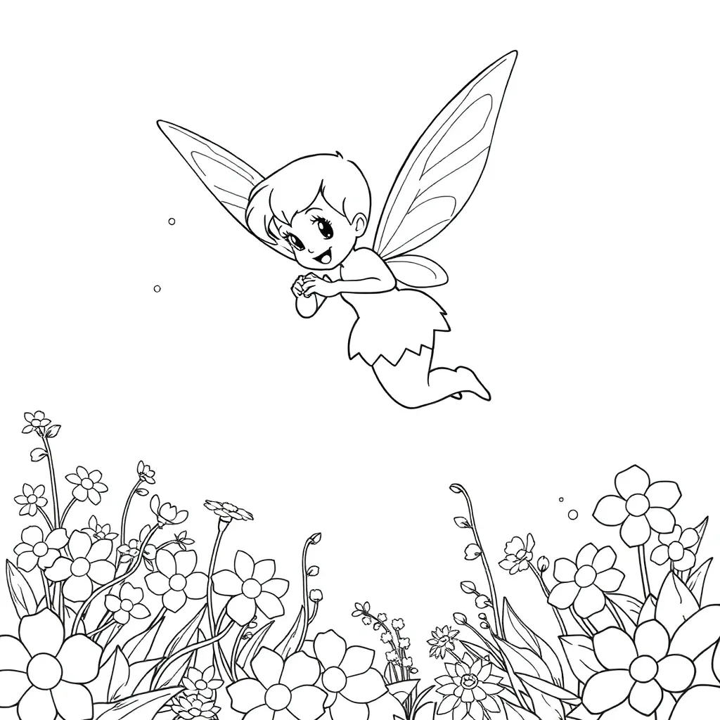 Tinker Bell coloring page