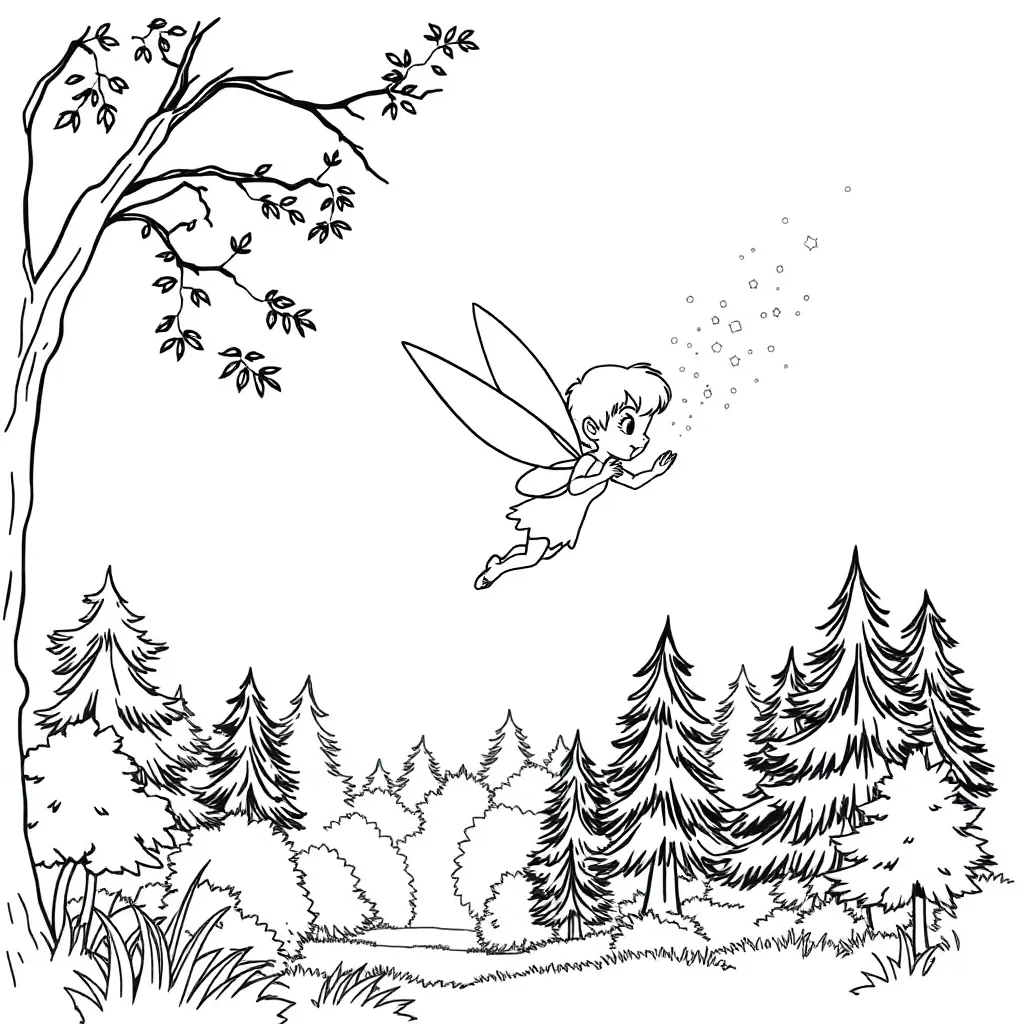 Tinker Bell coloring page