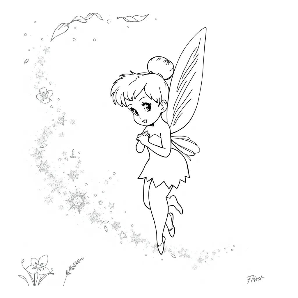 Tinker Bell coloring page