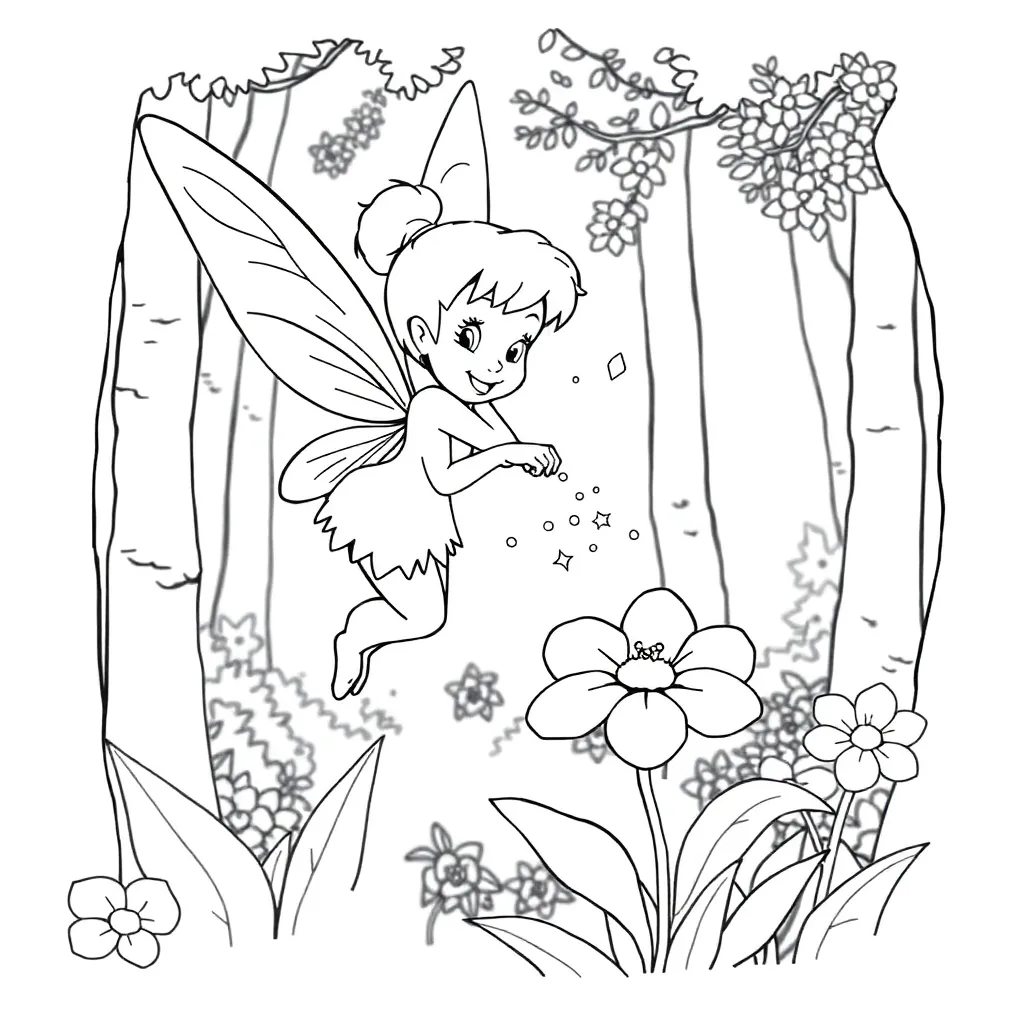 Tinker Bell coloring page