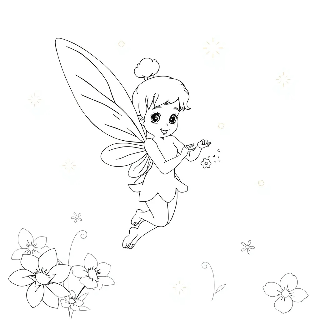 Tinker Bell coloring page