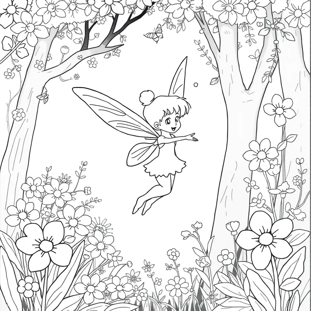 Tinker Bell coloring page