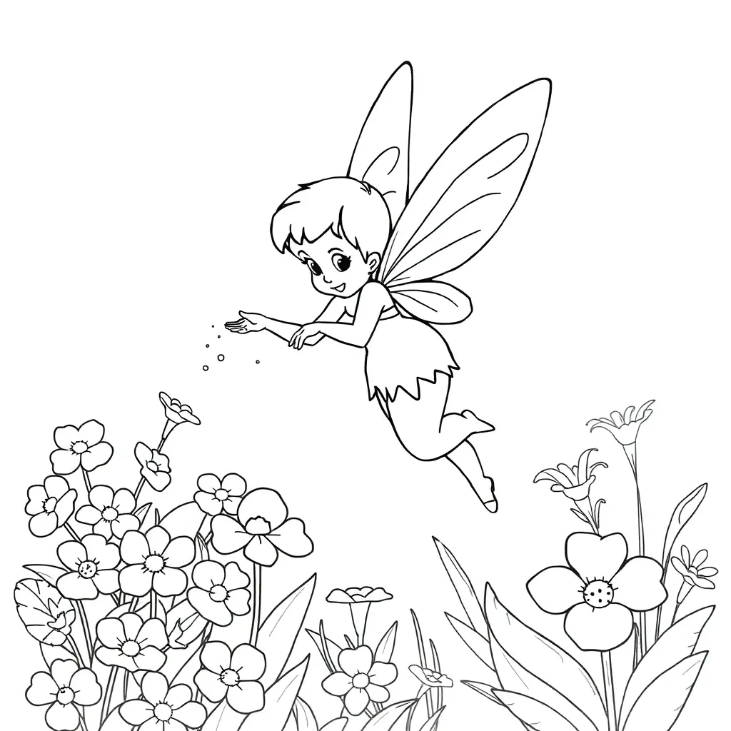 Tinker Bell coloring page