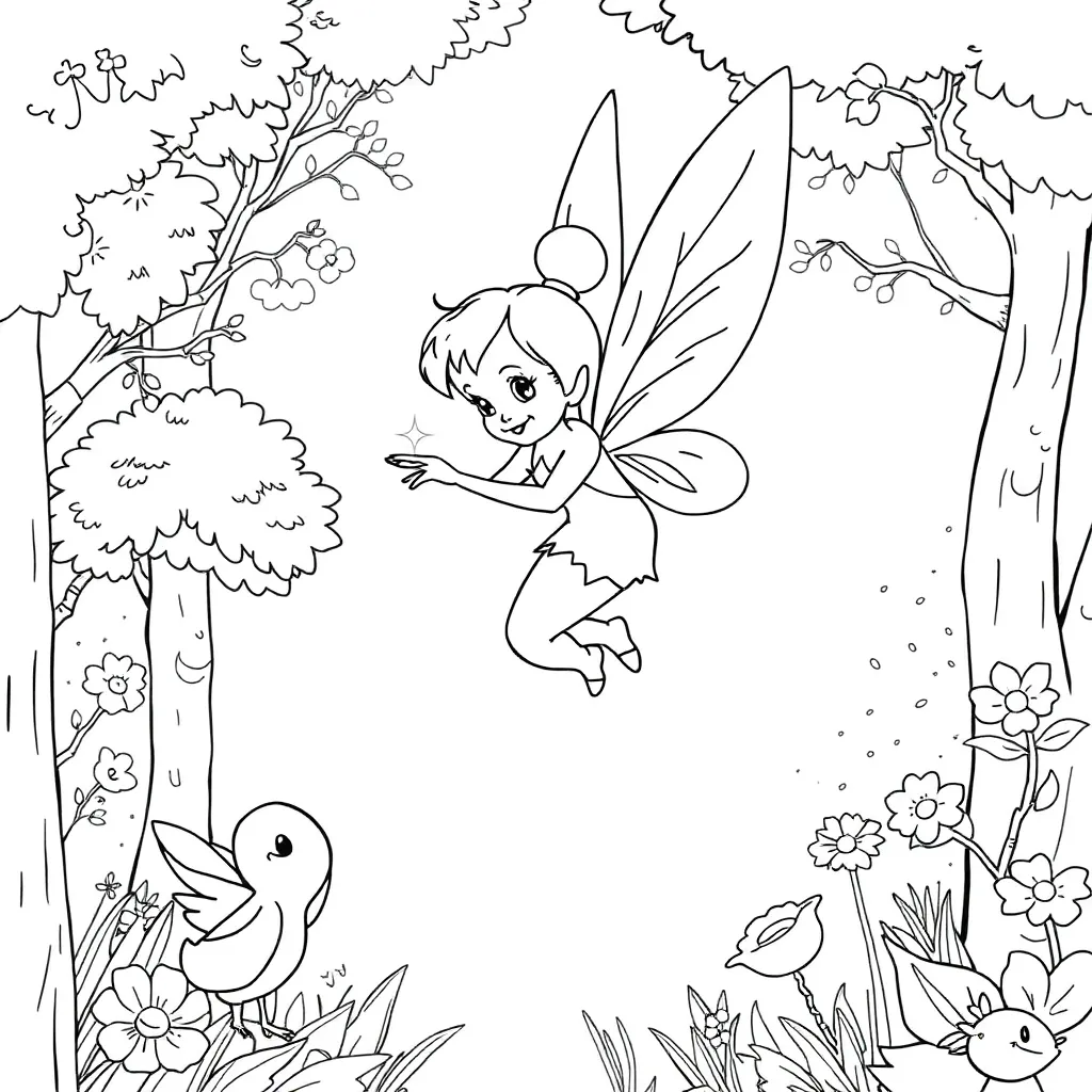 Tinker Bell coloring page